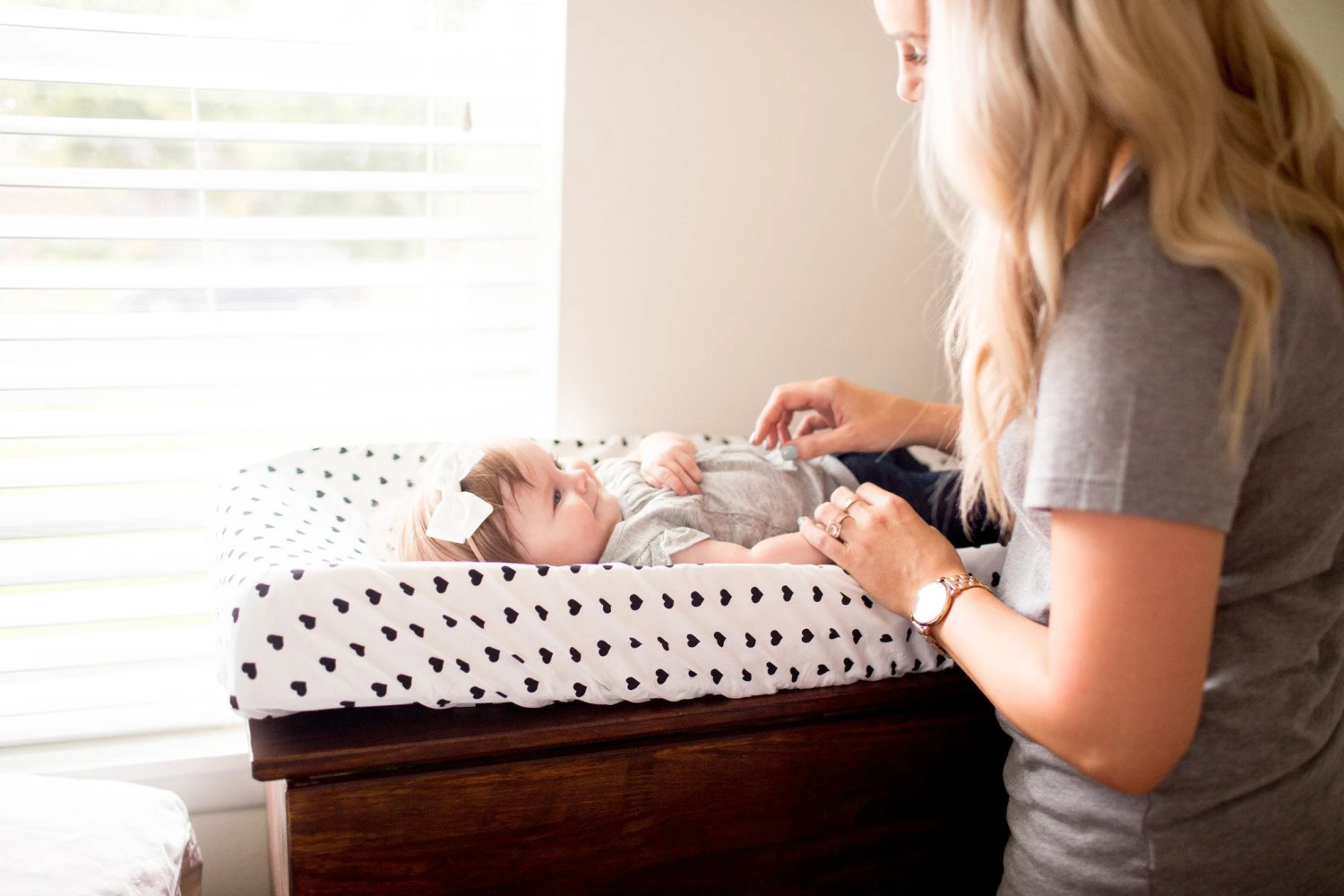 Copper Pearl Diaper Changing Pad Cover - Smitten 5 Copper Pearl Diaper Changing Pad Cover - Smitten - Image 5