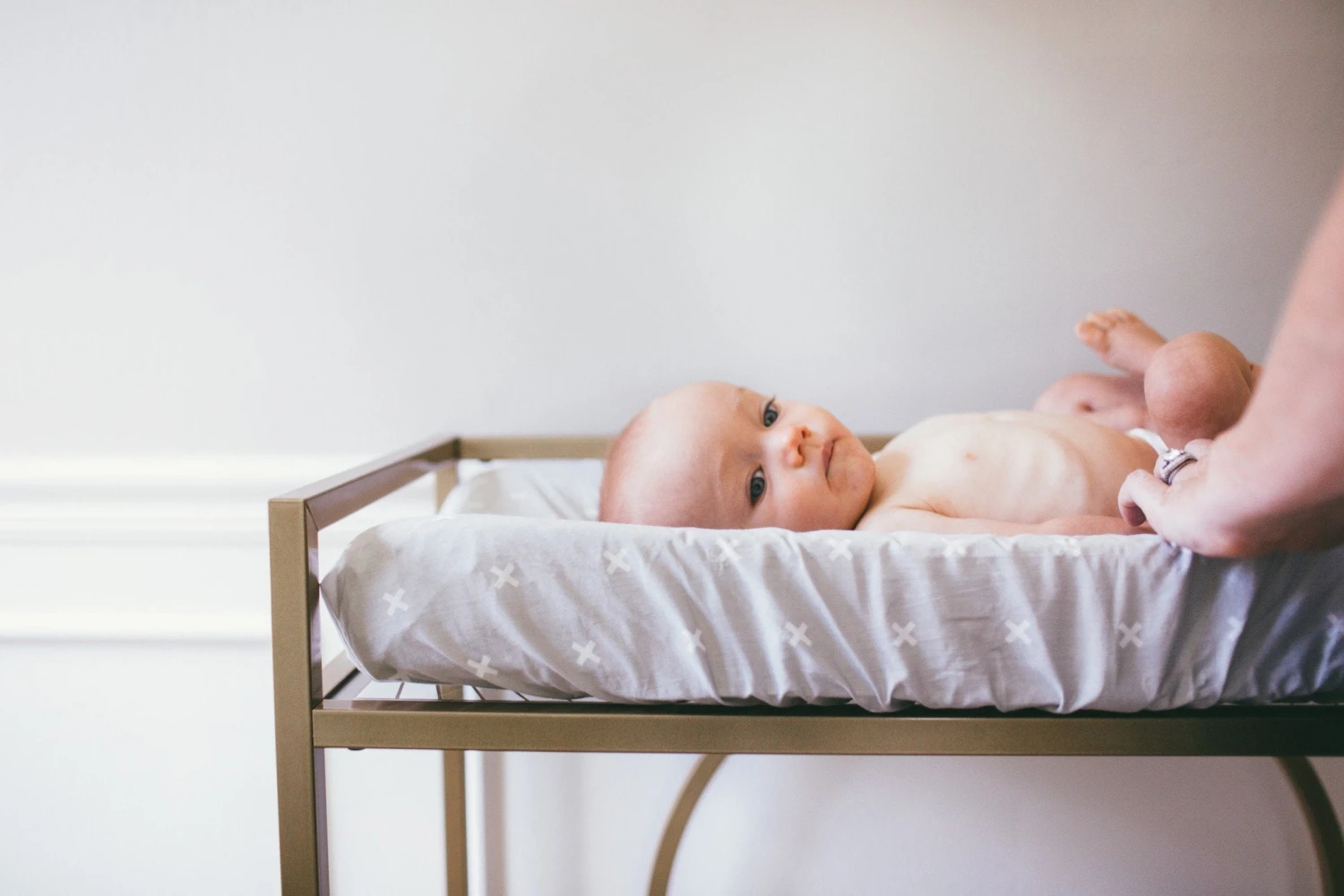 Copper Pearl Diaper Changing Pad Cover - Slate 4 Copper Pearl Diaper Changing Pad Cover - Slate - Image 4