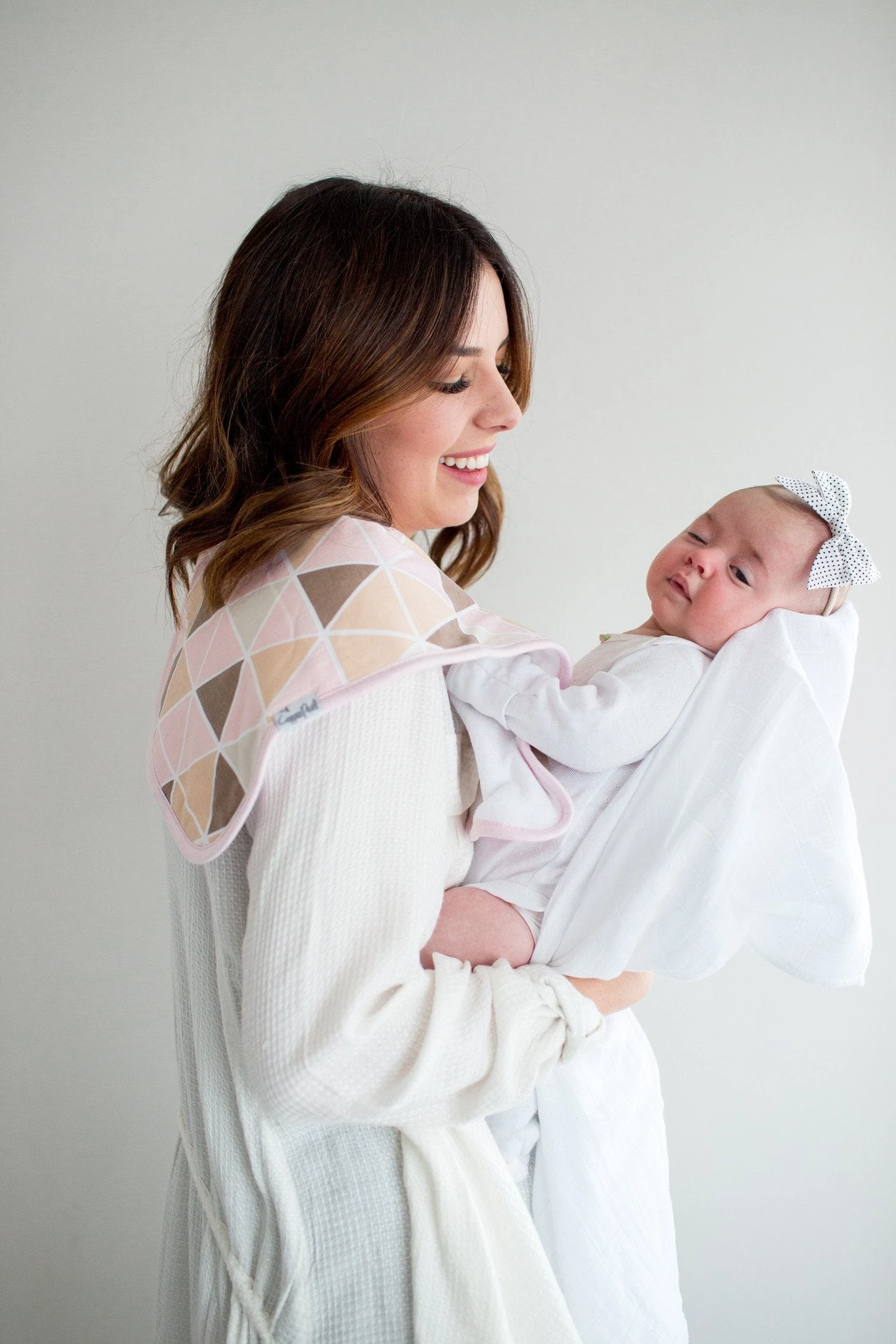 Copper Pearl Premium Burp Cloths - Blush 4 Copper Pearl Premium Burp Cloths - Blush - Image 4