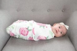 Copper Pearl Knit Swaddle Blanket - Grace -Baby Go Round Store EmmylowephotoCopperPearl 94