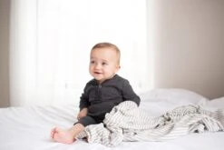 Copper Pearl Knit Swaddle Blanket - Everest -Baby Go Round Store EmmylowephotoCopperPearlFeb28 33