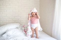 Copper Pearl Premium Knit Hooded Towel - Grace -Baby Go Round Store EmmylowephotoCopperPearlMarch29 32