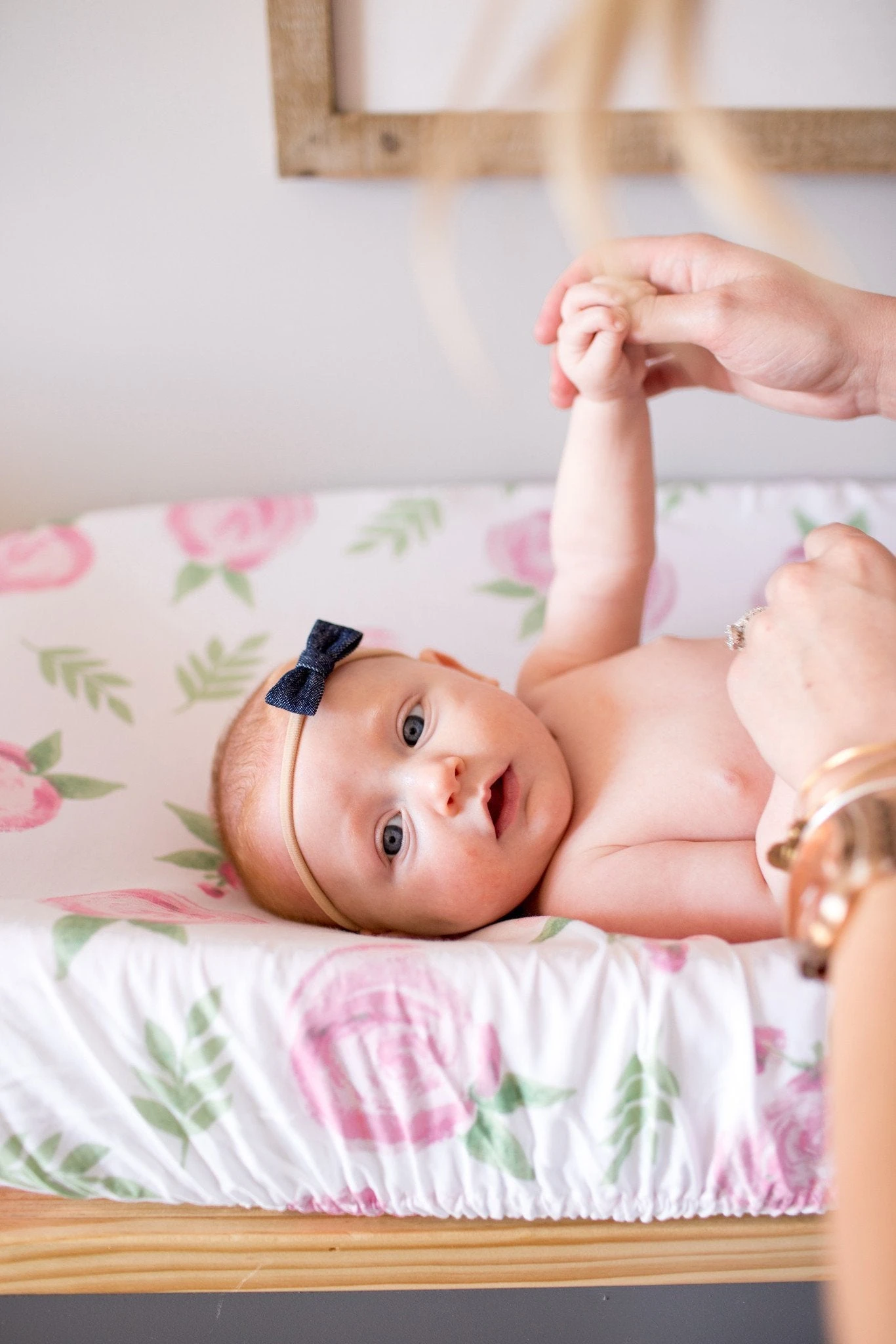 Copper Pearl Diaper Changing Pad Cover - Grace 2 Copper Pearl Diaper Changing Pad Cover - Grace - Image 2