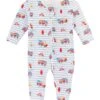 Baby Club Chic Firefighters Zipped Footie