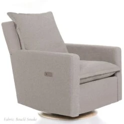 Oilo Flynn Gliding Swivel Nursery Recliner -Baby Go Round Store FlynnBoucleSmoke 41034156 564f 4079 a301 f621dc27e474