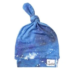 Copper Pearl Top Knot Hat - Galaxy
