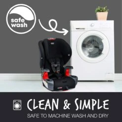 Britax Grow With You Clicktight Harness-to-Booster Seat -Baby Go Round Store Grow With You CT Black Contour ATF SafeWash 2022