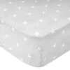 Copper Pearl Cotton Fitted Crib Sheet - Slate