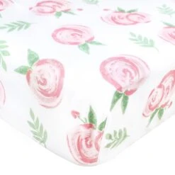 Copper Pearl Cotton Fitted Crib Sheet - Grace