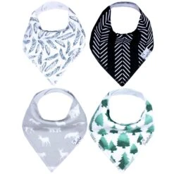 Copper Pearl Baby Bandana Bibs - Woodland