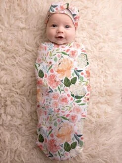 Itzy Ritzy Baby Cocoon & Hat Set -Baby Go Round Store IR CutieCocoon floral 00810434031620 Lifestyle 1024x1024 c877e513 e332 49a7 b8d5 6a26a74edacb