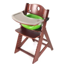 Keekaroo Height Right High Chair Mahogany -Baby Go Round Store KEK HRML