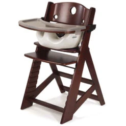Keekaroo Height Right High Chair Mahogany -Baby Go Round Store KEK HRMV