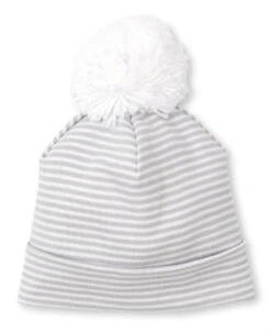 Kissy Kissy Classic Rib Hat - Silver Stripe