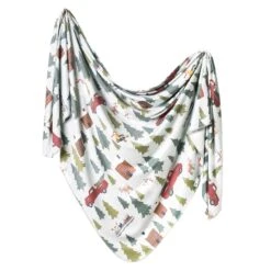 Copper Pearl Knit Swaddle Blanket - Kringle