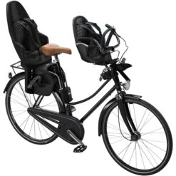 Thule Yepp 2 Maxi Frame Mount 24 Thule Yepp 2 Maxi Frame Mount -Baby Go Round Store Large Thule Yepp2 Maxi FM Mini MidnightBlack InUse OnBike