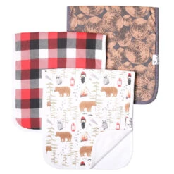 Copper Pearl Premium Burp Cloths | Lumberjack