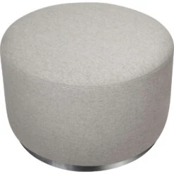 Babyletto Tuba Swivel Gliding Ottoman -Baby Go Round Store M10185PGEW White Background 03