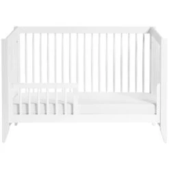 Babyletto Sprout 4-in-1 Convertible Crib With Toddler Bed Conversion Kit -Baby Go Round Store M10301W White Background 04 eb9c1011 3a31 48dd 8493 d85b822fb402