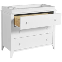 Babyletto Sprout 3-Drawer Changer Dresser With Removable Changing Tray -Baby Go Round Store M10323W White Background 02 8743bbb3 4418 4fea 936e bbf7d54d0b13