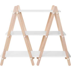 Babyletto Dottie Bookcase -Baby Go Round Store M10511WNX White Background 03