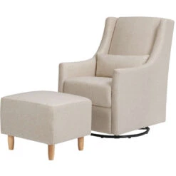 Babyletto Toco Swivel Glider + Stationary Ottoman -Baby Go Round Store M11287PBEW White Background Main 01 85f8c9d3 ae65 4753 8d2f a51ccb57e743