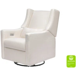 Babyletto Kiwi Electronic Recliner And Swivel Glider With USB Port -Baby Go Round Store M11288PCMEW White Background Main Greenguard 00 de7d6f3d bc70 4232 8d65 13d75731c538