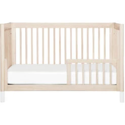 Babyletto Gelato 4-in-1 Convertible Crib With Toddler Bed Conversion Kit -Baby Go Round Store M12901NXW White Background 04