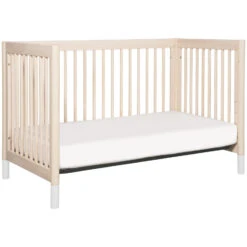 Babyletto Gelato 4-in-1 Convertible Crib With Toddler Bed Conversion Kit -Baby Go Round Store M12901NXW White Background 05