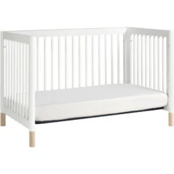 Babyletto Gelato 4-in-1 Convertible Crib With Toddler Bed Conversion Kit -Baby Go Round Store M12901WNX White Background 05 102167d1 17c4 4f49 b3c1 248e683f3280