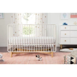 Babyletto Bixby 3-in-1 Convertible Metal Crib With Toddler Bed Conversion Kit -Baby Go Round Store M15101RWB Lifestyle Main 06