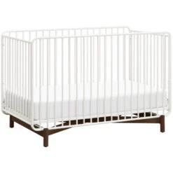 Babyletto Bixby 3-in-1 Convertible Metal Crib With Toddler Bed Conversion Kit