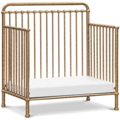 Namesake Winston 4-in-1 Convertible Mini Crib -Baby Go Round Store M15398VG White Background 04 1822a0a3 8e6a 418a b3fd 455f14c682e1