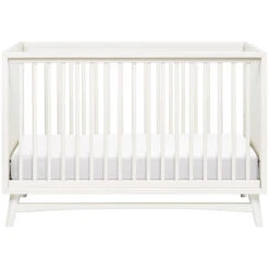 Babyletto Peggy 3-in-1 Convertible Crib -Baby Go Round Store M15401RW White Background 02