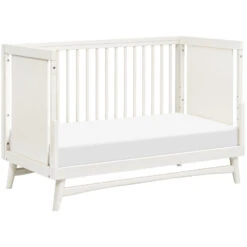 Babyletto Peggy 3-in-1 Convertible Crib -Baby Go Round Store M15401RW White Background 04