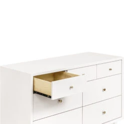 Babyletto Palma 7-Drawer Assembled Double Dresser -Baby Go Round Store M15916RW White Background 03