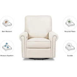 Namesake Linden Power Recliner -Baby Go Round Store M19287PCMEW White Background 02 f90230fd 8a88 4f85 aaa5 abff86863172