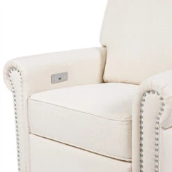 Namesake Linden Power Recliner -Baby Go Round Store M19287PCMEW White Background 05 2be570e7 11fa 40a9 be42 7e1725eea510