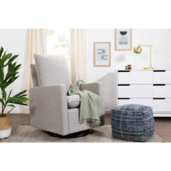 Babyletto Cali Pillowback Swivel Glider -Baby Go Round Store M20987PGEW Lifestyle Main 06