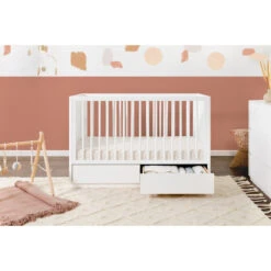 Babyletto Bento 3-in-1 Convertible Storage Crib With Toddler Bed Conversion Kit -Baby Go Round Store M21601W Lifestyle 07