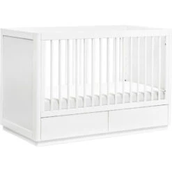 Babyletto Bento 3-in-1 Convertible Storage Crib With Toddler Bed Conversion Kit