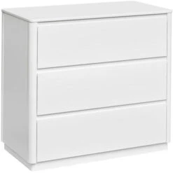 Babyletto Bento 3-Drawer Changer Dresser -Baby Go Round Store M21623W White Background 03