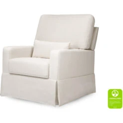 Namesake Crawford Pillowback Comfort Swivel Glider -Baby Go Round Store M21787PCMEW White Background Main Greenguard 00 a9ec1209 6c72 43f3 ad0e de328dcdb87f