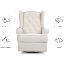 Namesake Harbour Electronic Recliner & Swivel Glider With USB Port -Baby Go Round Store M21987PCMEW White Background 02 5148fe85 4937 4cf3 832c ce4de8a95cea