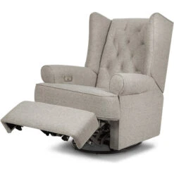Namesake Harbour Electronic Recliner & Swivel Glider With USB Port -Baby Go Round Store M21987PGEW White Background 03 1ecebf76 7c4d 48ad 97b8 8cc6cdc98431