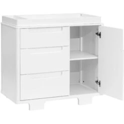 Babyletto Yuzu 3-Drawer Changer Dresser 30 Babyletto Yuzu 3-Drawer Changer Dresser -Baby Go Round Store M23423W White Background 03 05972d25 a17a 4d80 b68d 3f066af8a88d