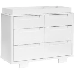 Babyletto Yuzu 6-Drawer Dresser -Baby Go Round Store M23426W White Background 03 2a3c4a08 5342 42ac ad7d e61ddd118e67