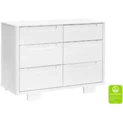 Babyletto Yuzu 6-Drawer Dresser -Baby Go Round Store M23426W White Background Main Greenguard 00 cdf49b88 9c70 4f85 8e1a bee08e3fc3fb