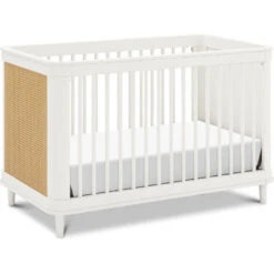 Namesake Marin With Cane 3-in-1 Convertible Crib -Baby Go Round Store M23701RWHC White Background 03 73f0ba21 c210 4d17 8f26 297c342a64c1