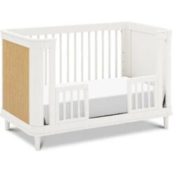 Namesake Marin With Cane 3-in-1 Convertible Crib -Baby Go Round Store M23701RWHC White Background 05 91bf4c09 9097 440e ae3e ddd3da1c74f6